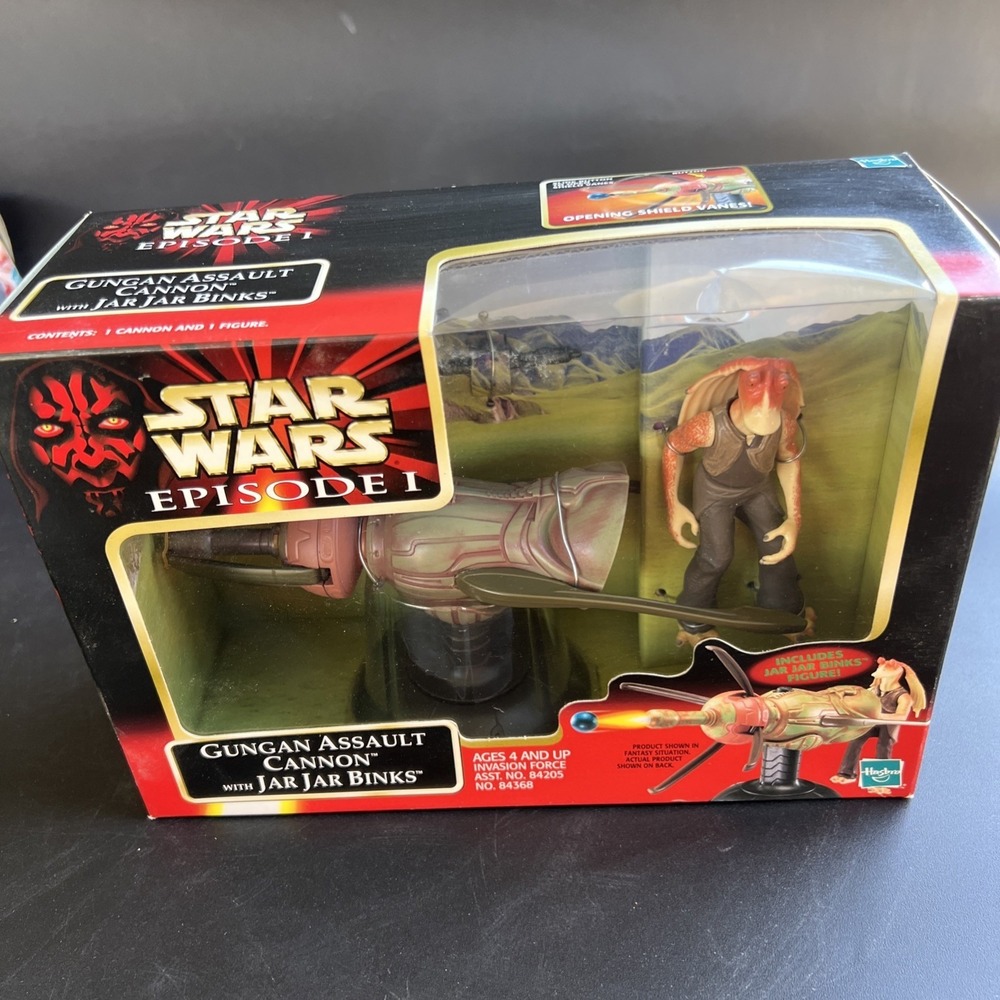 Star Wars Episode 1 Vehicles Gungan Assault Cannon w/ Jar Jar Binks Action Figur - Picture 2 of 7